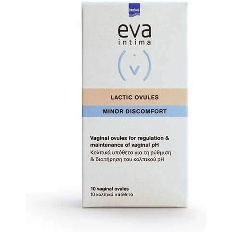 InterMed Eva Intima Ovules Lactiques Produits d'Hygiène Intime 10pcs
