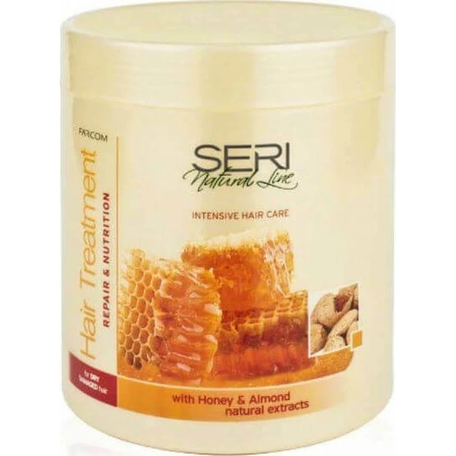 Farcom Seri Seri Natuurlijke Lijnbehandeling Amandel & Honing Herstellend Haarmasker 1000ml