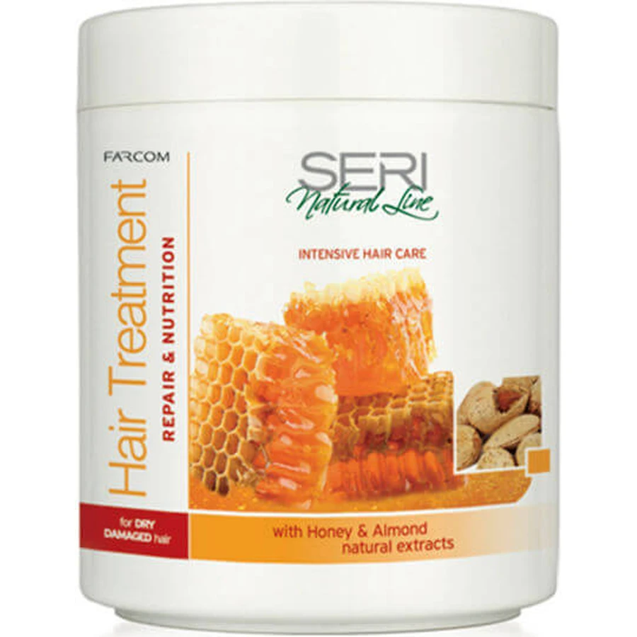 Farcom Seri Seri Natuurlijke Lijnbehandeling Amandel & Honing Herstellend Haarmasker 1000ml