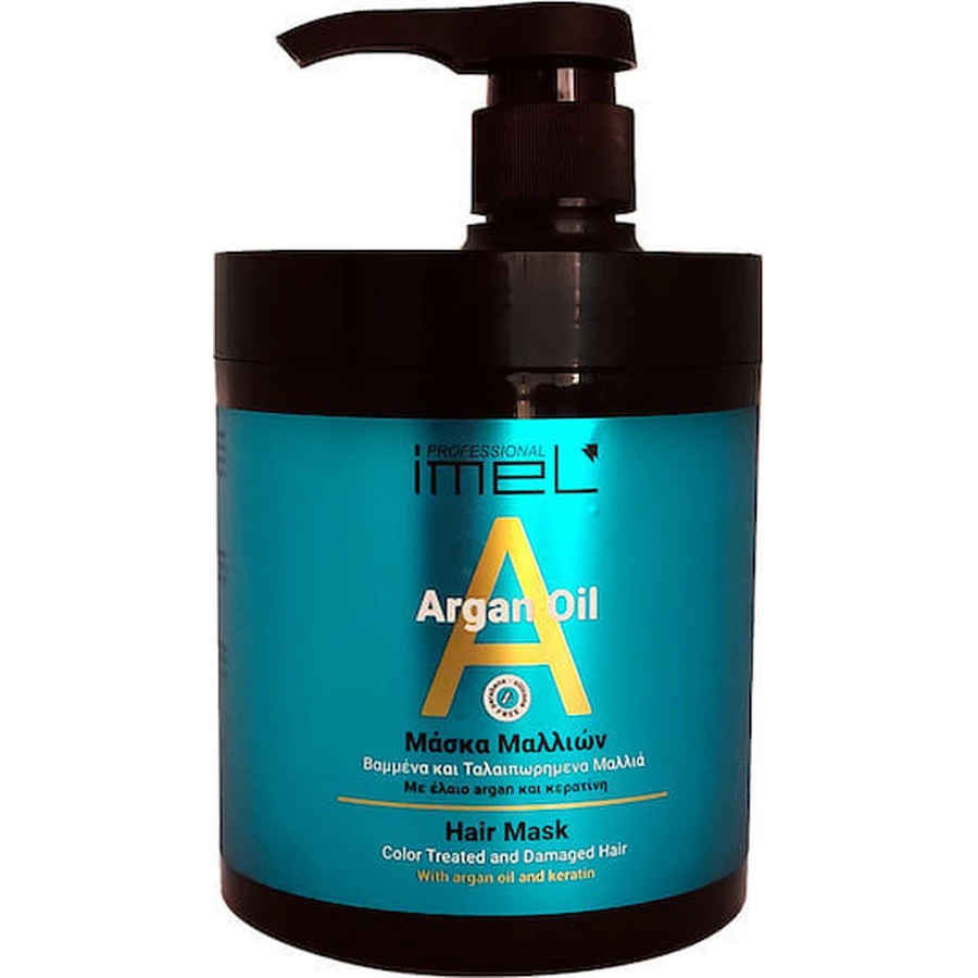 Imel Mascarilla Capilar Reparadora de Aceite de Argán y Queratina 1000ml