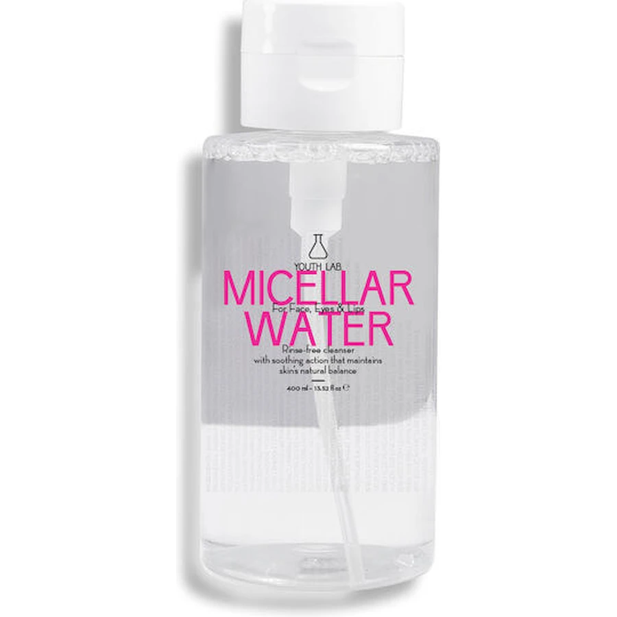 Laboratorio Juventud. Agua Micelar Desmaquillante Cara, Ojos y Labios 400ml