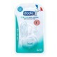 Set of 2 silicone teats with wide neck and anti-colic sensory function, Flow 1, 0-6 months, Dodie
