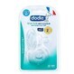 Set de 2 tetinas de silicona con cuello ancho y funci&#243;n sensorial antic&#243;licos, Flow 2, 0-6 meses, Dodie