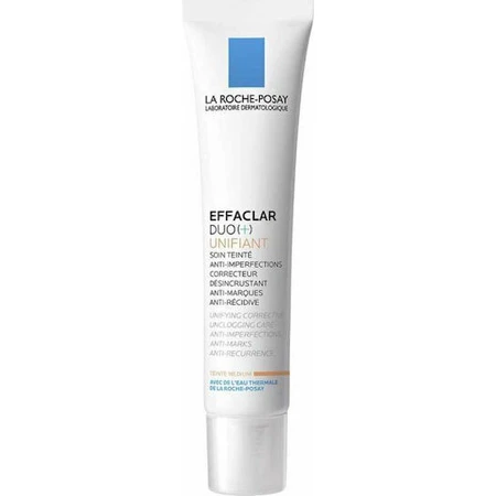 La Roche Posay Effaclar Effaclar Duo+ Gel Facial de Día Unificante Medio 24H Hidratante, Antiedad y Antimanchas con Ceramida 40ml