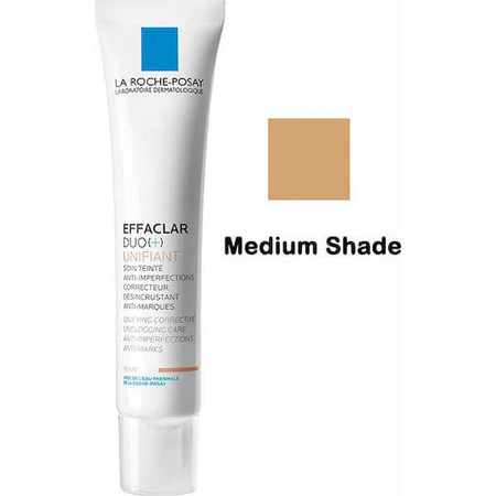 La Roche Posay Effaclar Effaclar Duo+ Gel Facial de Día Unificante Medio 24H Hidratante, Antiedad y Antimanchas con Ceramida 40ml