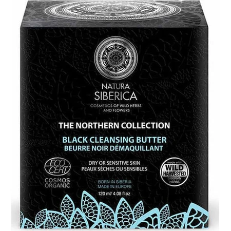 Natura Siberica The Nothern Collection Zwarte Reinigingsboter Gezichts Make-up Verwijderende Crème 120ml