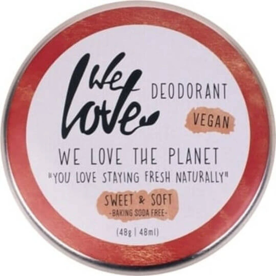 We Love The Planet Desodorante Dulce y Suave Desodorante Natural en Barra Sin Aluminio 48gr