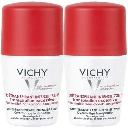 Vichy Stress Resist für übermäßiges Schwitzen Deodorant 72h Roll-On 2x50ml