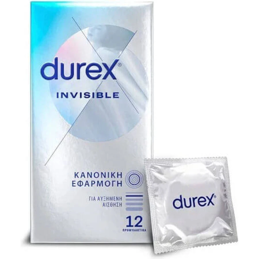 Durex Prezervative Invisible Invisible 56mm Prezervative 12pcs