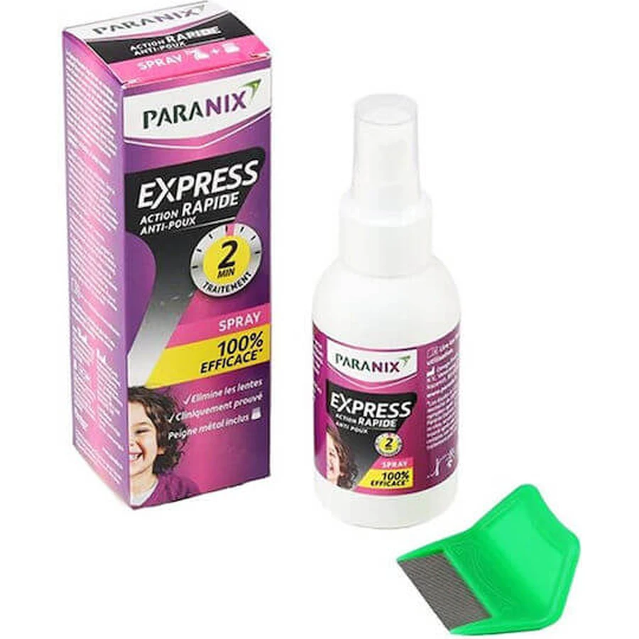 Paranix Express Läusebehandlung Com Comb Spray für Kinder 95ml 1pc