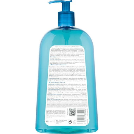 Bioderma Atoderm Gel corporel doux pour peaux sèches et sensibles 1000ml