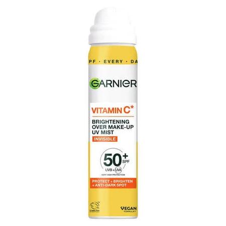 Garnier Vitamin C Aufhellung über Make-up Sonnenschutz Gesicht Nebel SPF50+ 75ml