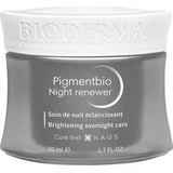 Bioderma Pigmentbio Crema Facial de Noche Antiedad, Manchas Pigmentarias y Blanqueamiento con Vitamina C y Prebióticos 50ml