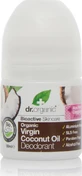 Dr.Organic Virgin Coconut Oil Virgin Coconut Oil Natural Deodorant Roll-On Aluminum Free 50ml