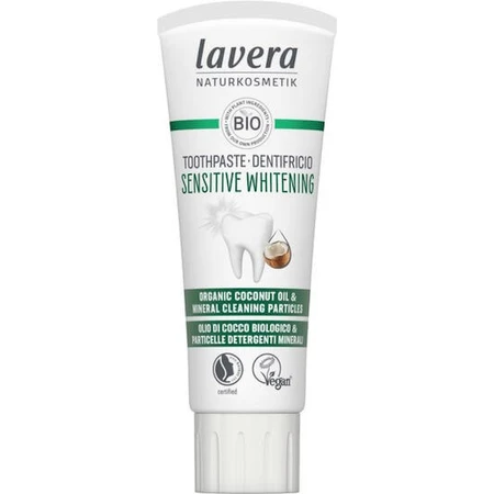 Lavera Sensitive Whitening Toothpaste pour le blanchiment, la plaque et les caries 75gr