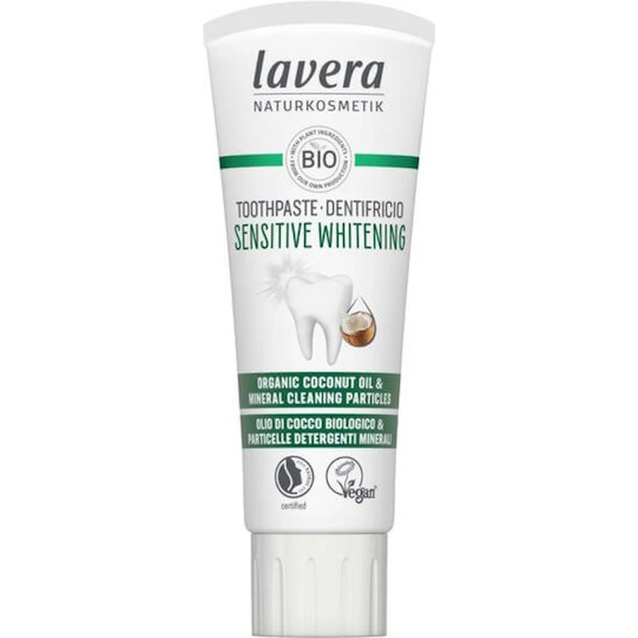 Lavera Sensitive Whitening Toothpaste pour le blanchiment, la plaque et les caries 75gr