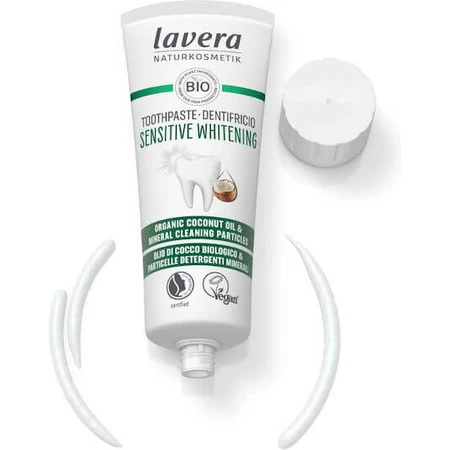 Lavera Sensitive Whitening Toothpaste pour le blanchiment, la plaque et les caries 75gr