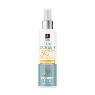Bodyfarm Eselsmilch Eselsmilch Sonnenschutzemulsion für Gesicht und Körper SPF30 Spray 150ml