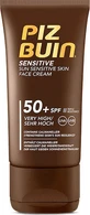 Piz Buin Sensitive Cream Water Resistant Sunscreen Face Cream SPF50 50ml