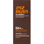 Piz Buin Gevoelige Crème Waterbestendig Gezichtscrème SPF50 50ml