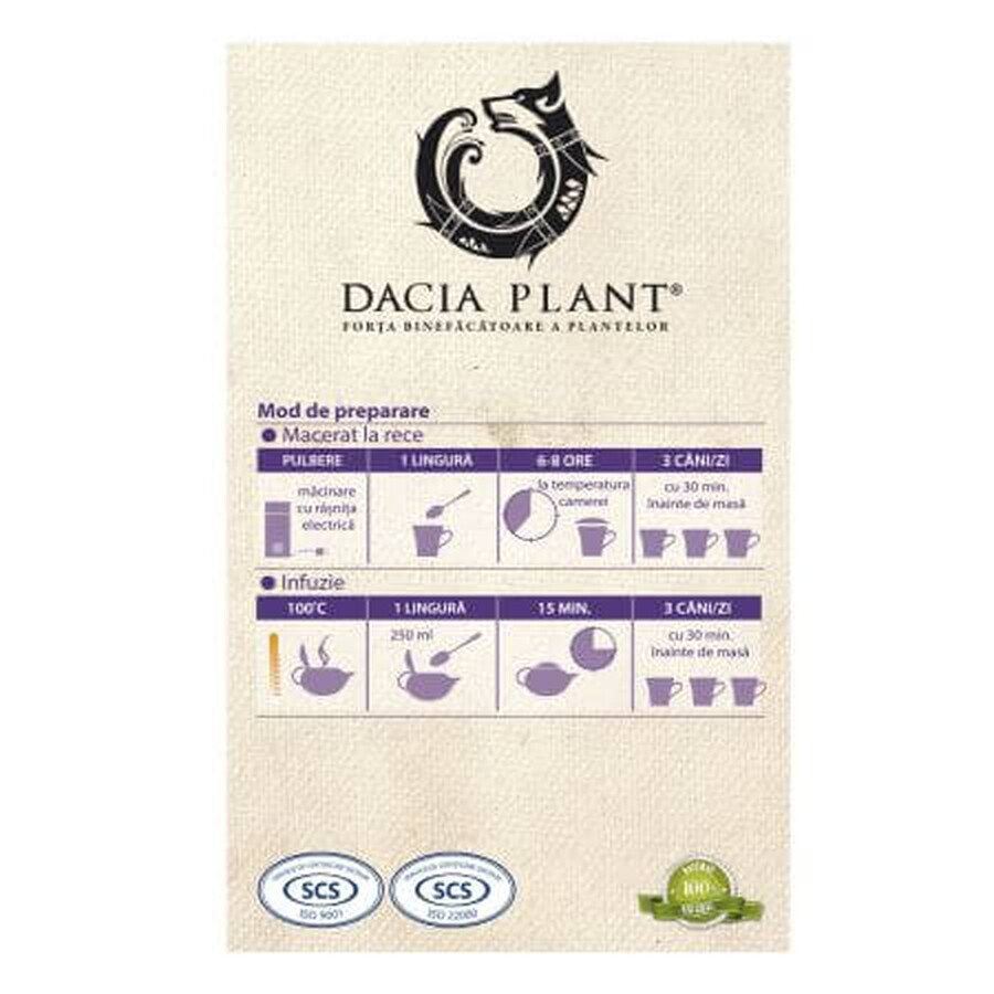 Hawthorn fruit tea, 50g, Dacia Plant