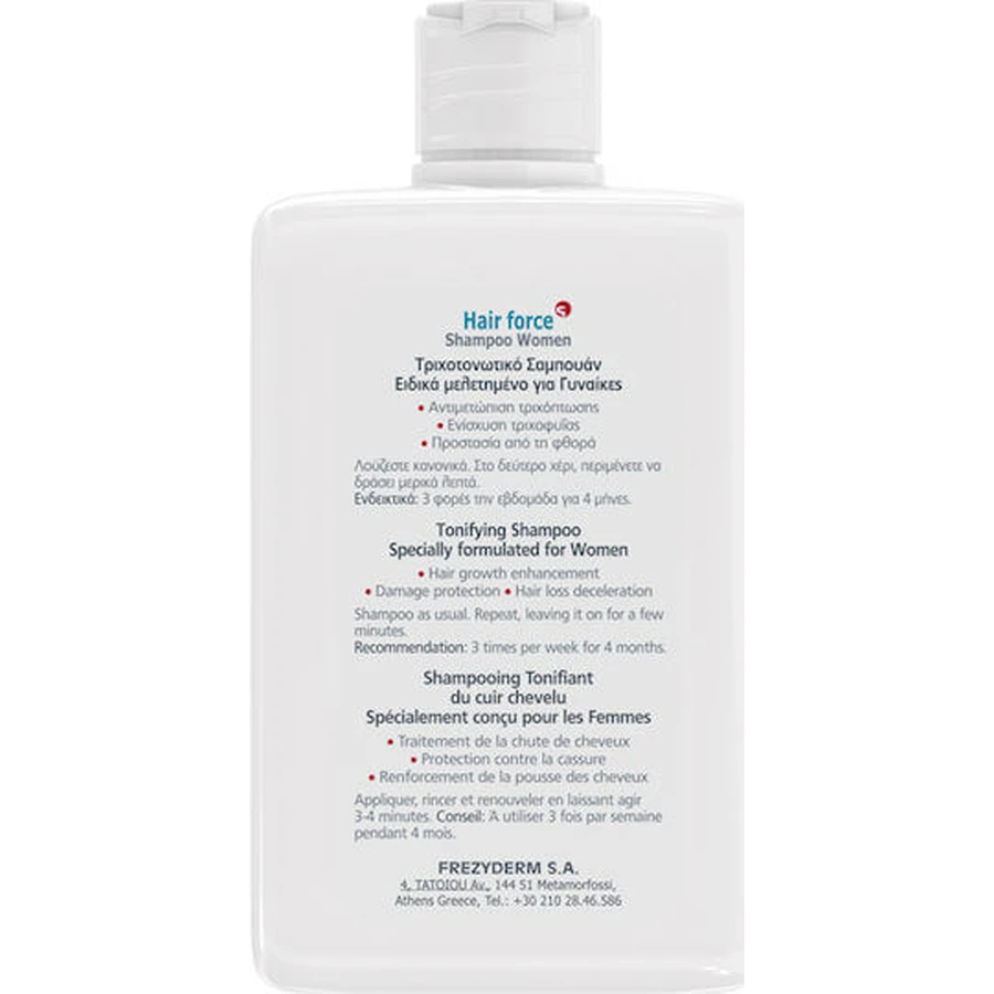 Frezyderm Hair Force Mujer Champú anticaída para todo tipo de cabellos 200ml