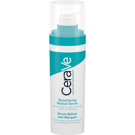 CeraVe Resurfacing Retinol Anti-Wrinkle Serum for Face with Retinol and Niacinamide for Whitening and Acne 30ml