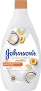 Johnson &amp; Johnson Vita Rich Smoothies Iaurt, piersici și nucă de cocos Loțiune hidratant pentru corp cu Aromă Nucă de cocos pentru piele uscată 400ml