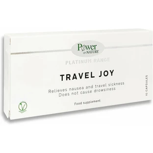 Power Of Nature Platinum Range Travel Joy gegen Übelkeit 10 Kapseln