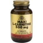 Solgar L-Carnitin mit Carnitin 500mg und Geschmacksverstärker 60 Tabletten