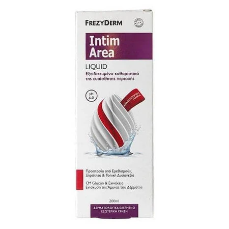 Frezyderm Intima Intimate Area Liquid Ph4.0 Cleansing Gel for Intimate Area Local Dryness 200ml