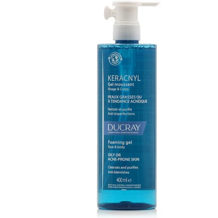 Ducray Keracnyl Face Gel for Acne-prone Skin 400ml