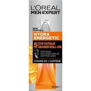 L'Oreal Paris Men Expert Hydra Energetic Men's Anti-Müdigkeit Anti-Falten Augengel mit Vitamin C 10ml
