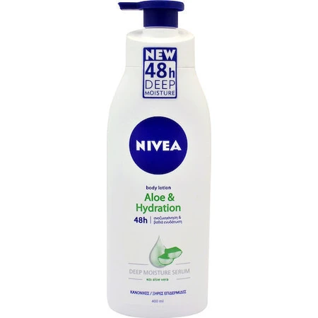 Nivea Aloe & Hydration Moisturising Body Serum mit Aloe Vera für normale bis trockene Haut 400ml