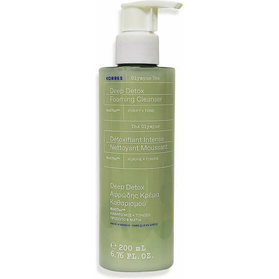 Korres Olympus Tea Deep Detox Foaming Face Wash 200ml