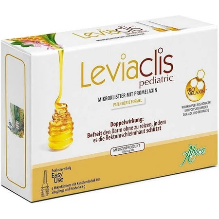 Aboca Leviaclis Pediatric Microclism with Promelaxin for children 6 x 5gr