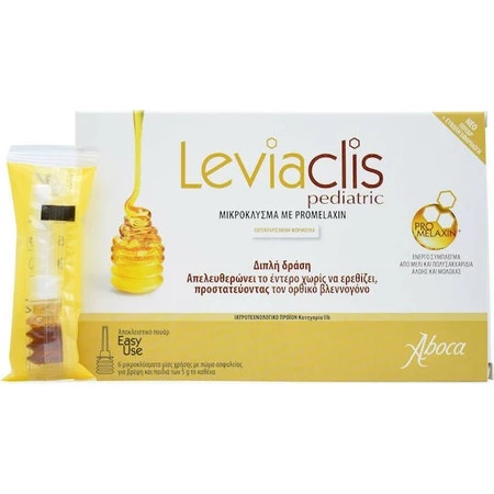 Aboca Leviaclis Pediatric Microclism with Promelaxin for children 6 x 5gr