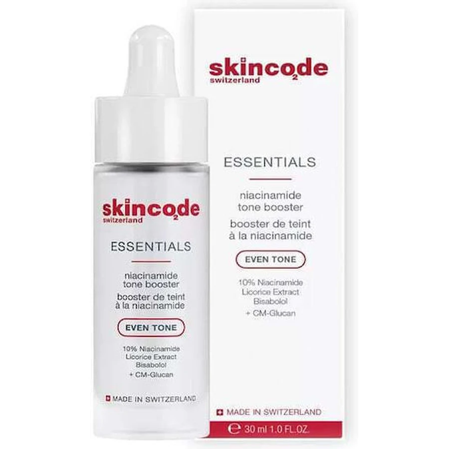 Skincode Essentials Even Tone Facial Booster mit Niacinamid für Aufhellung und Pigmentflecken 30ml