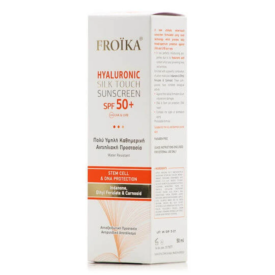 Froika Hyaluronic Hyaluronic Silk Touch Sonnenschutz Gesichtscreme SPF50 50ml