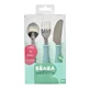 Set van 3 roestvrijstalen bestek, groen, Beaba