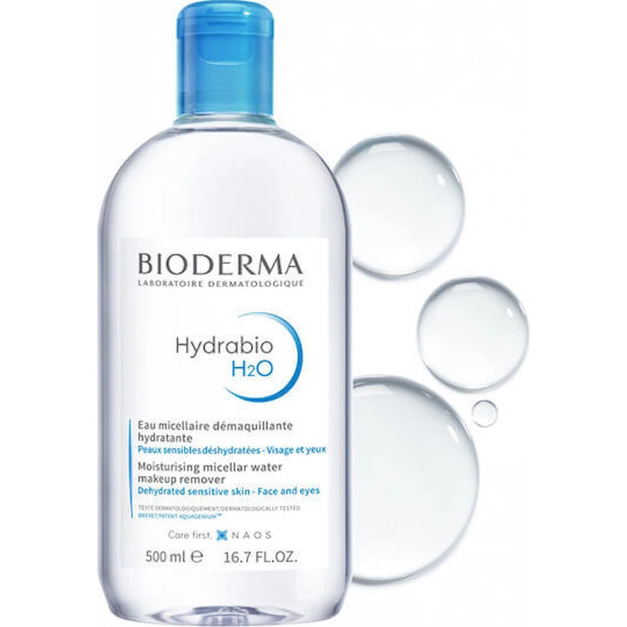 Bioderma Hydrabio H2O Mizellenwasser Make-up-Entferner Mizellenwasser Gesicht & Augen 500ml