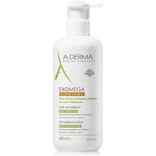 A-Derma Exomega Exomega Control Emollient Lotion Feuchtigkeitsspendende Regenerierende Pflegespülung für atopische Haut 400ml