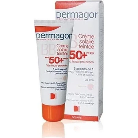Dermagor BB Sun Cream Crema Solar con Color SPF50 con Pigmento Beige Clair 40ml
