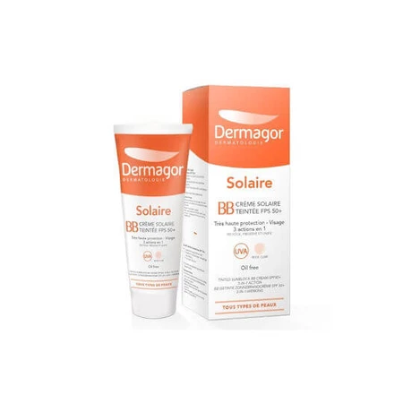 Dermagor BB Sun Cream Crema Solar con Color SPF50 con Pigmento Beige Clair 40ml