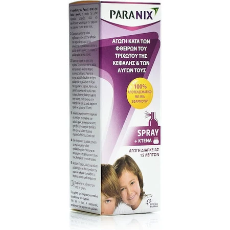 Paranix Tratamiento Antipiojos Peine y Loción Spray para Niños 100ml