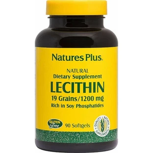 Nature's Plus Lecithin 1200mg mit Geschmack Unaromatisiert 90 Softgels