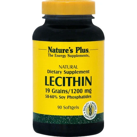 Nature's Plus Lecithin 1200mg mit Geschmack Unaromatisiert 90 Softgels