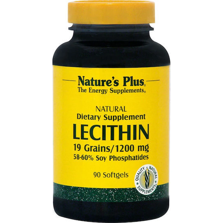 Nature's Plus Lecithin 1200mg mit Geschmack Unaromatisiert 90 Softgels