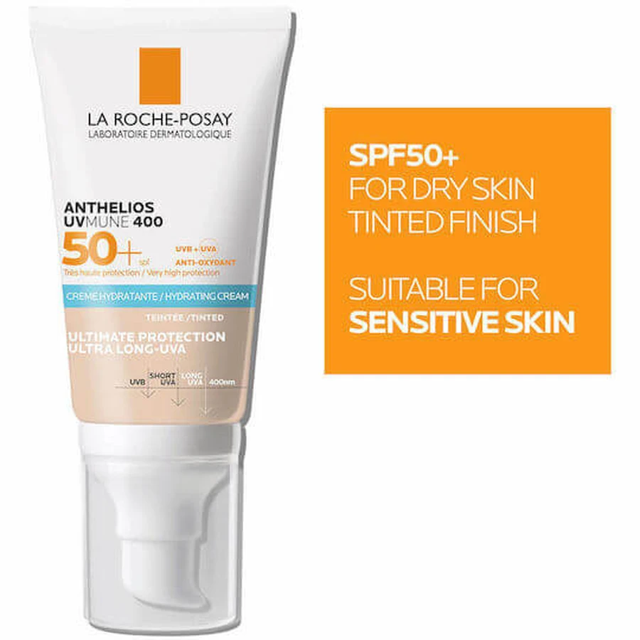 La Roche Posay Anthelios UVMune 400 Hydraterende Gezichtscrème Hydraterende Gezichtscrème SPF50 met Pigment 50ml