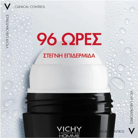 Vichy Homme Klinische Controle Anti Geur Deodorant 96h Roll-On 50ml
